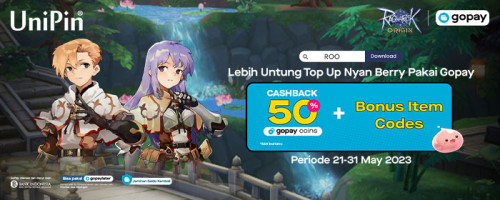 Cashback 50% dan Bonus Melimpah Bagi Pemain ROO yang Top Up Nyan Berry Pakai GoPay!